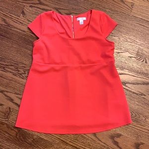 EUC Motherhood Maternity Cap Sleeve Top; Size L